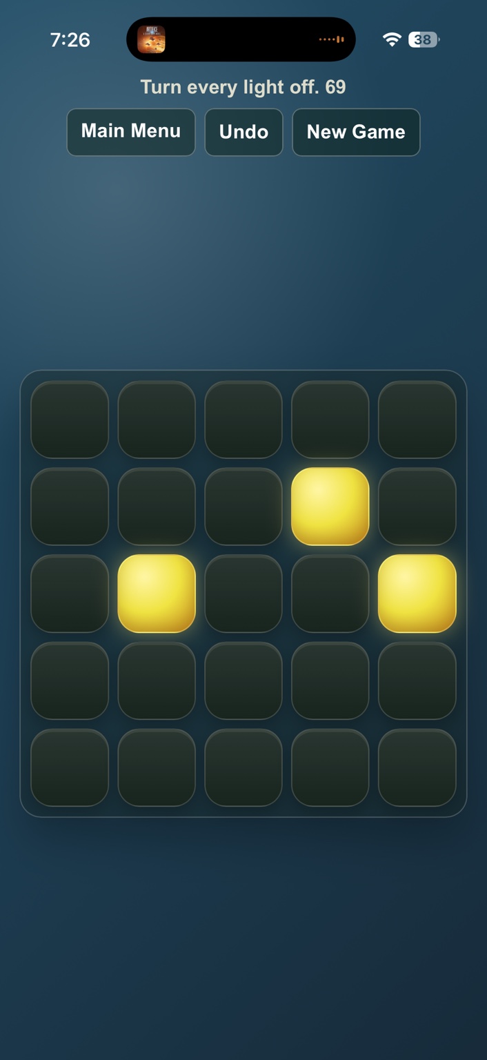 Lights Out game screenshot